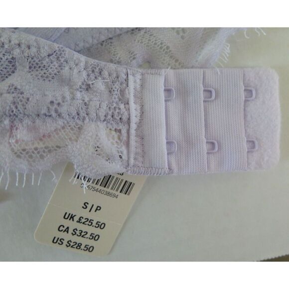 PINK Victoria's Secret 11098906 Women Sz S Lavender Date Unlined Floral Lace Bra - Picture 4 of 7